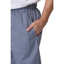 Pantalon de cuisine mixte Whites Vegas petits carreaux bleus et blancs L
